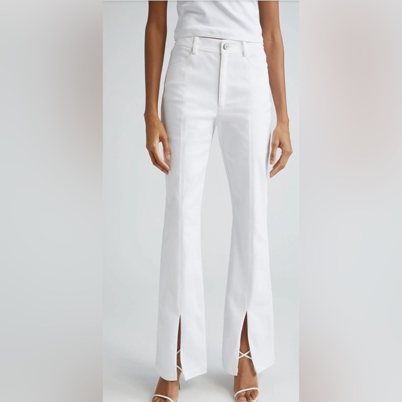 NWOT Cinq a Sept high waisted wide leg 4 pocket darker blue denim jeans - Picture 2 of 14